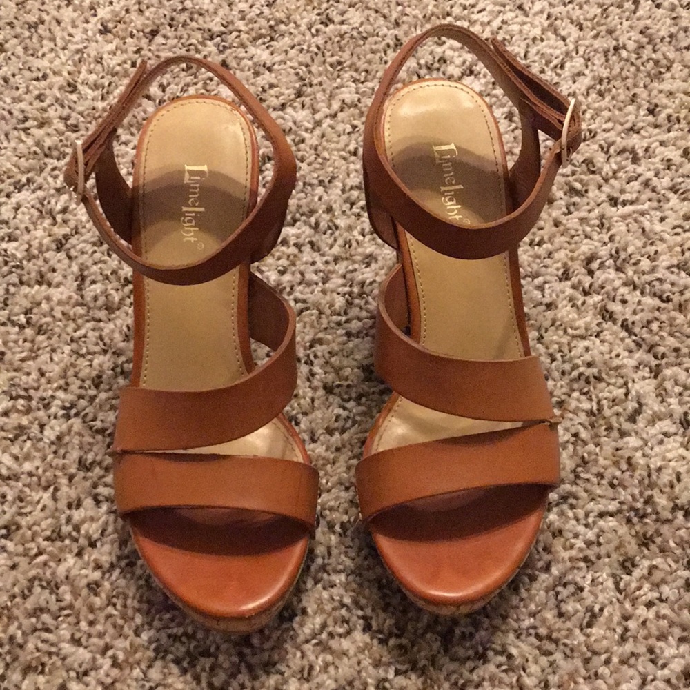Camel Cork Wedged sandals - Picture 2 of 6